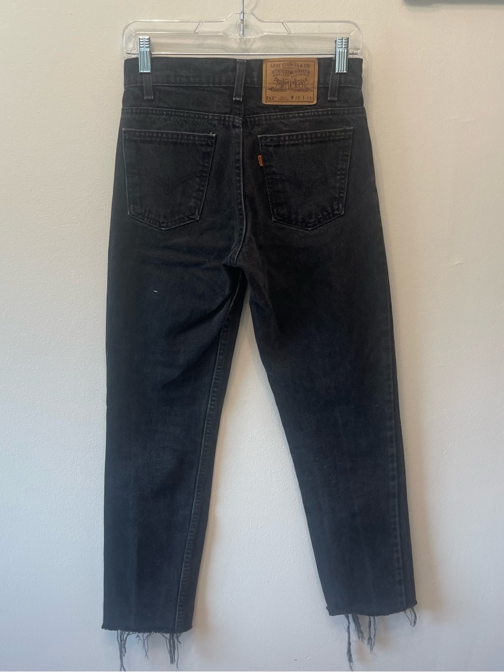 VTG Orange Tab Levi’s Black Jeans size 27x27